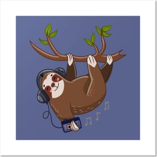 Musical Sloth Posters and Art